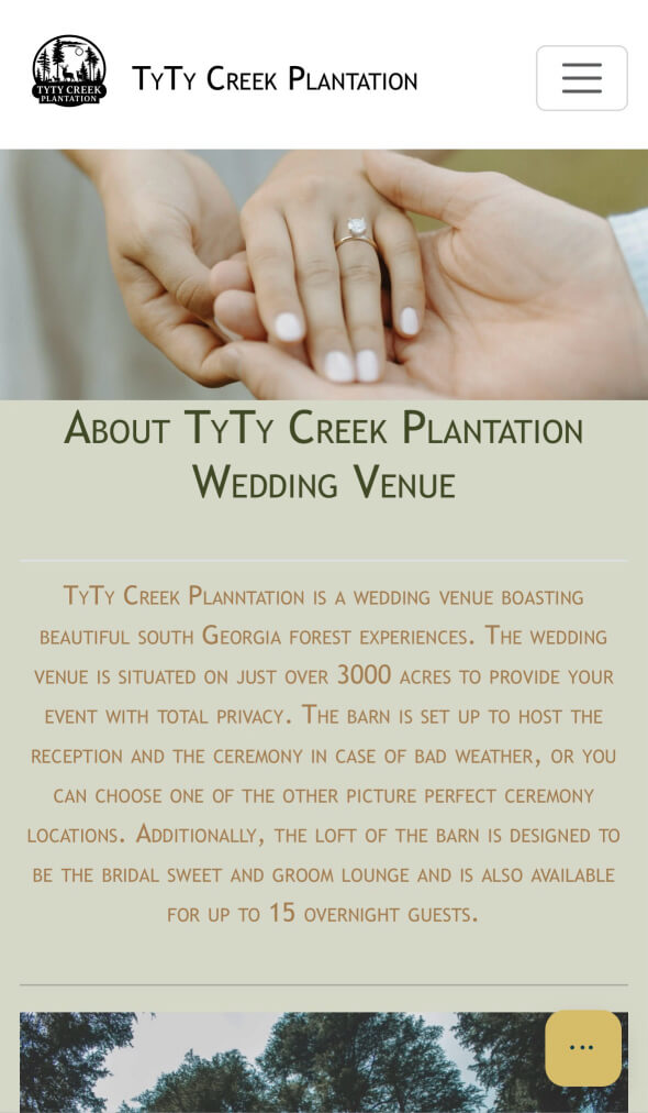 Couple walking through trees